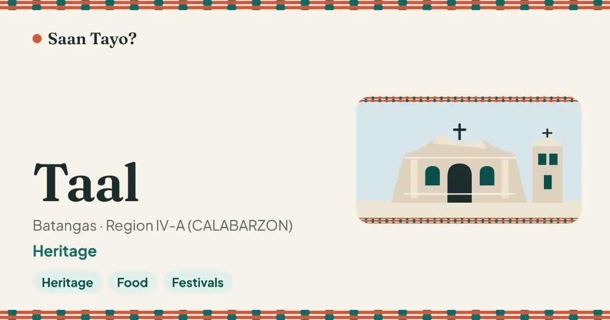 Before: Taal's link-preview image in cream with a serif name